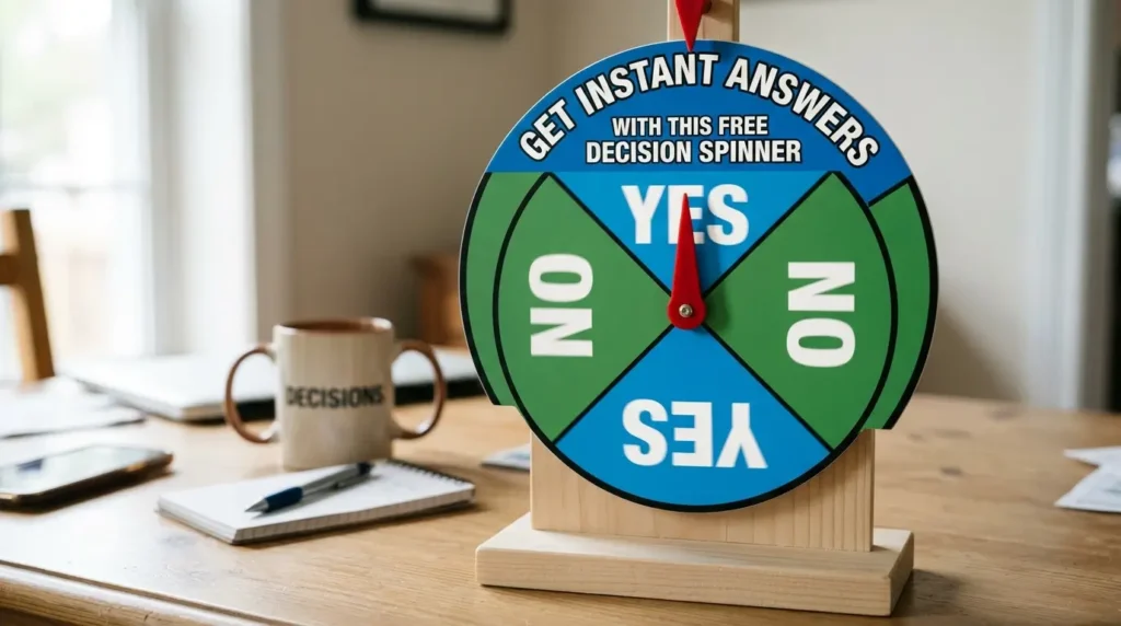 Yes or No? Get Instant Answers with This Free Decision Spinner