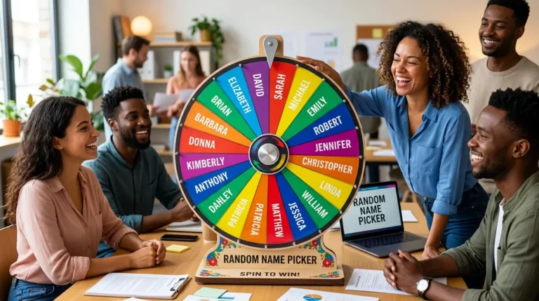 Use a Name Picker Wheel to Choose Random Names