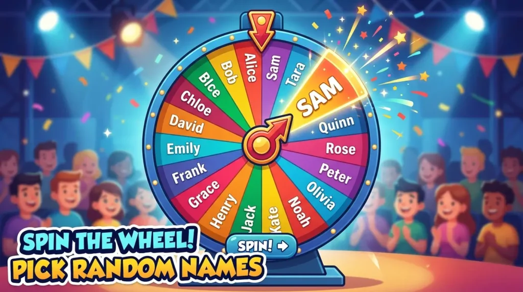 Use Name Wheel Spin to Pick Random Names