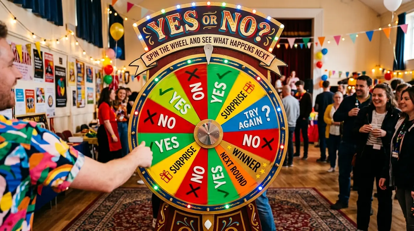 Yes or No? Spin the Wheel and See What Happens Next