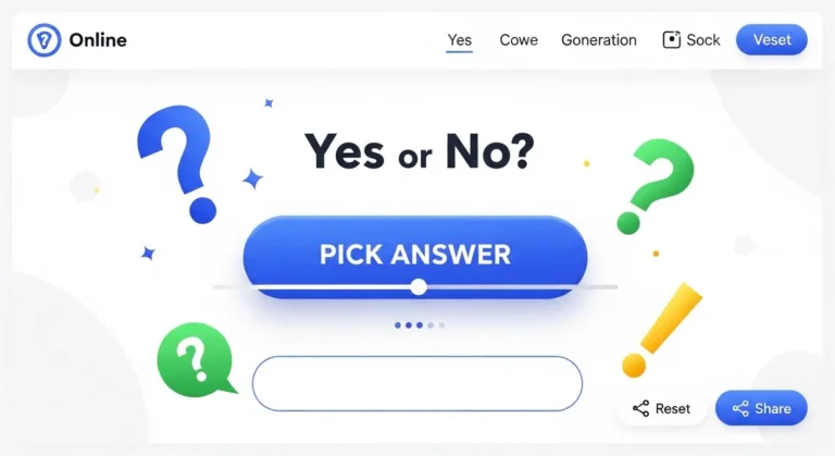 Yes or No Generator – Random Answer Picker Online