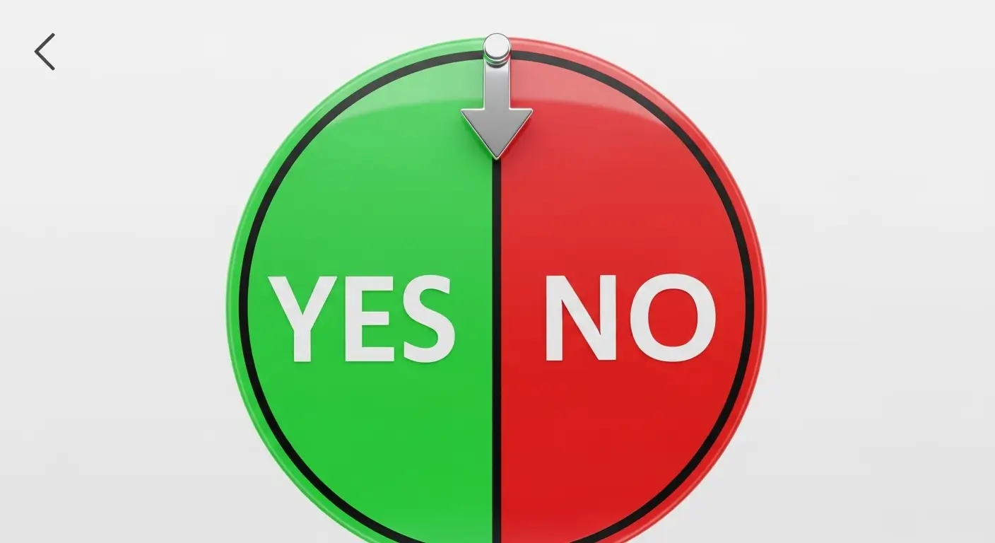 Yes or No Spinner – Free Random Choice Tool